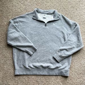 Grey Nike 1/4 zip pullover (men’s size small)